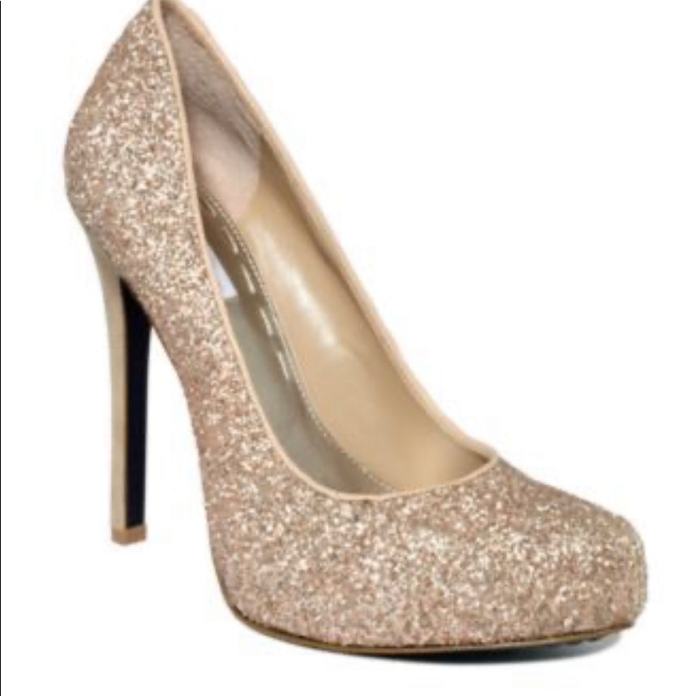 Pink Glitter high heels